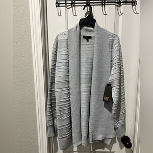 NWT Frye Women's Light Gray Cardigan Sweater